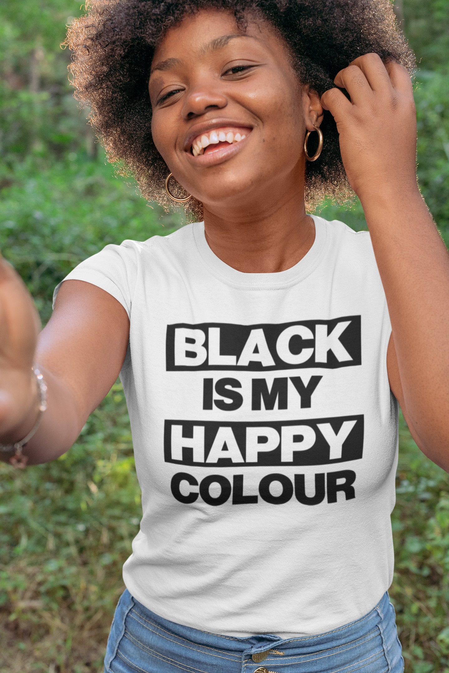 Black is My Happy Colour T Shirt, Black Lives Matter, Positive Black T
