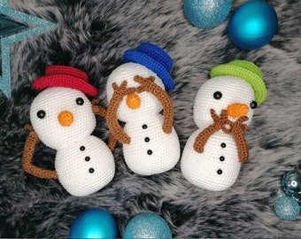 Snowman crochet pattern