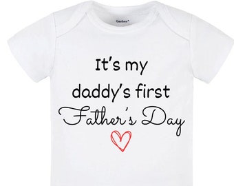 Daddy's First Father's Day Baby Bodysuit, Father's Day Gift, Baby Onesie®