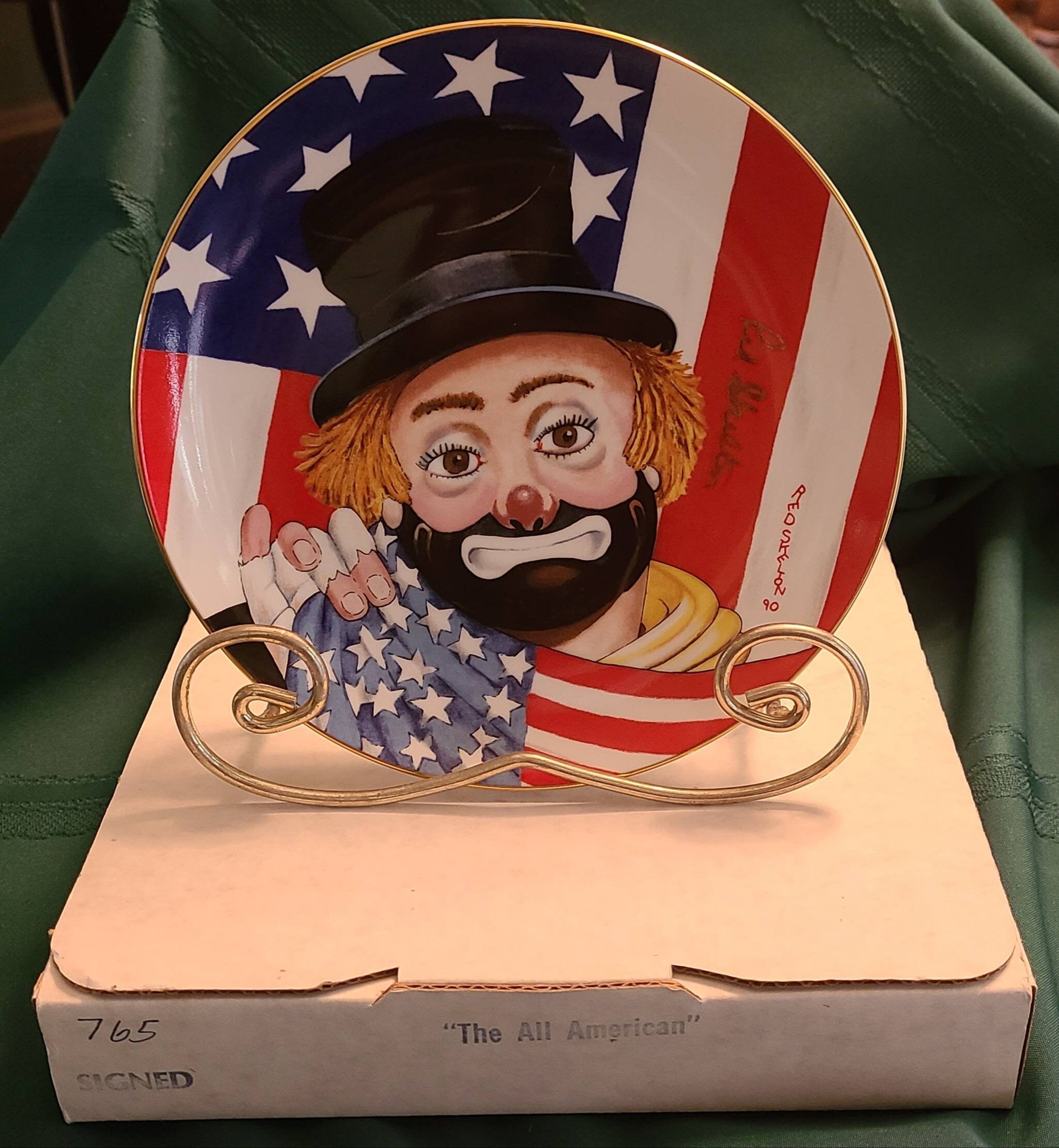 Red Skelton the All American Collectible Plate Etsy