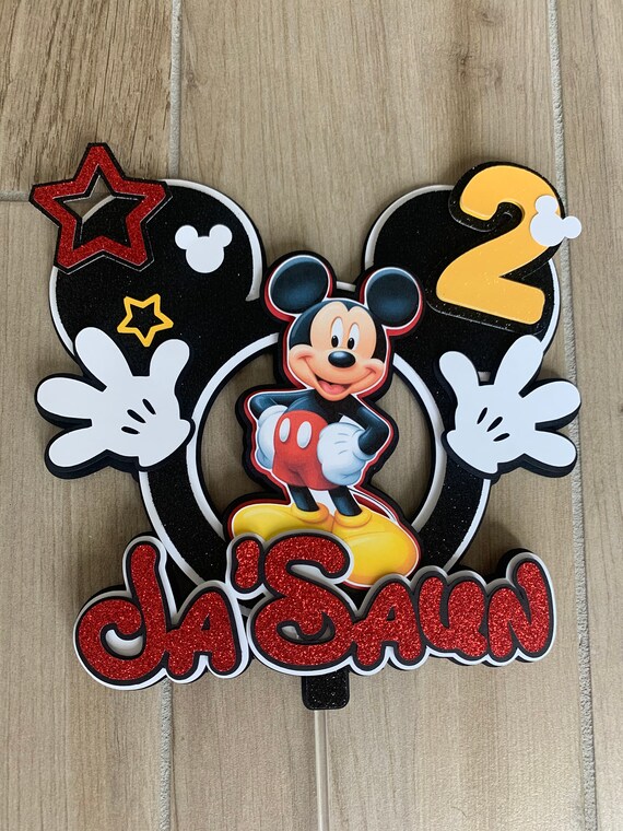 Mickey Mouse Pastel Topper Mickey Cumpleanos Topper Etsy Mickey Mouse Pastel Topper Mickey Cumpleanos Topper Etsy