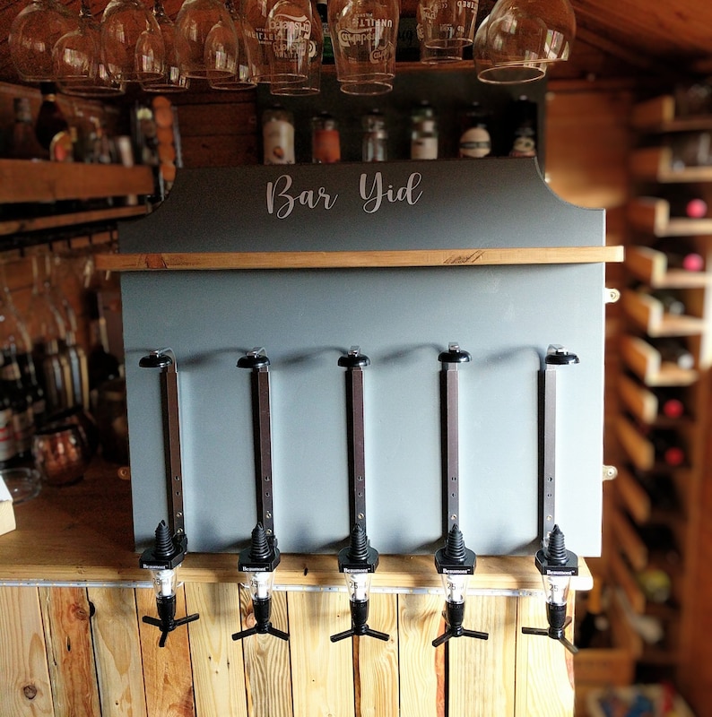 Handmade Pine optics Bar Personalised Home Bar wall mounted Etsy