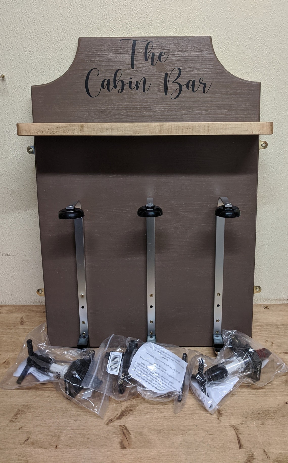 Handmade Pine optics Bar Personalised Home Bar wall mounted Etsy