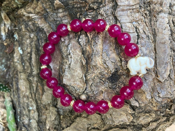 Pink elephant hotsell bracelet