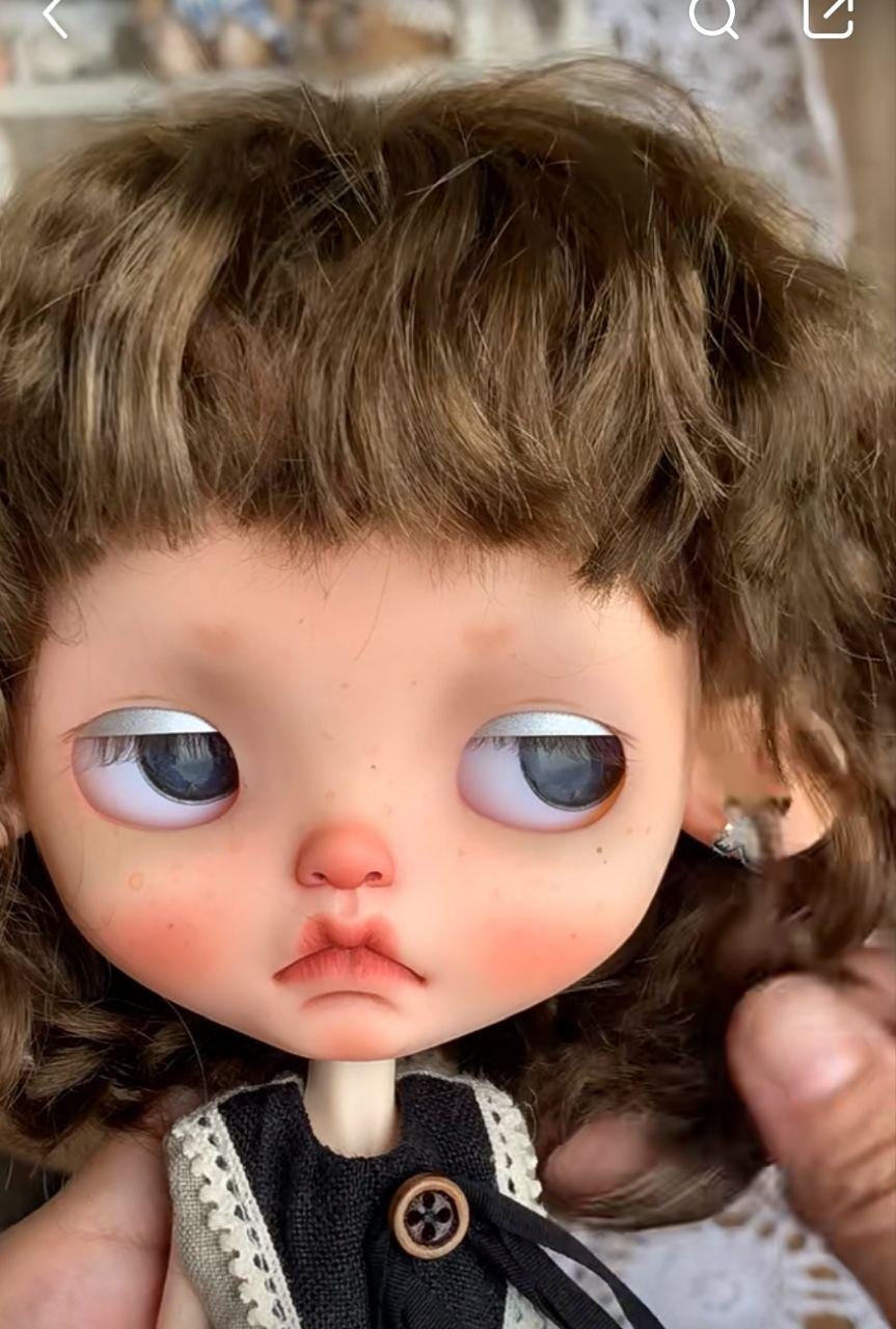 アルパカモヘア モヘアウィッグスカルプ植毛用 カスタムブライス