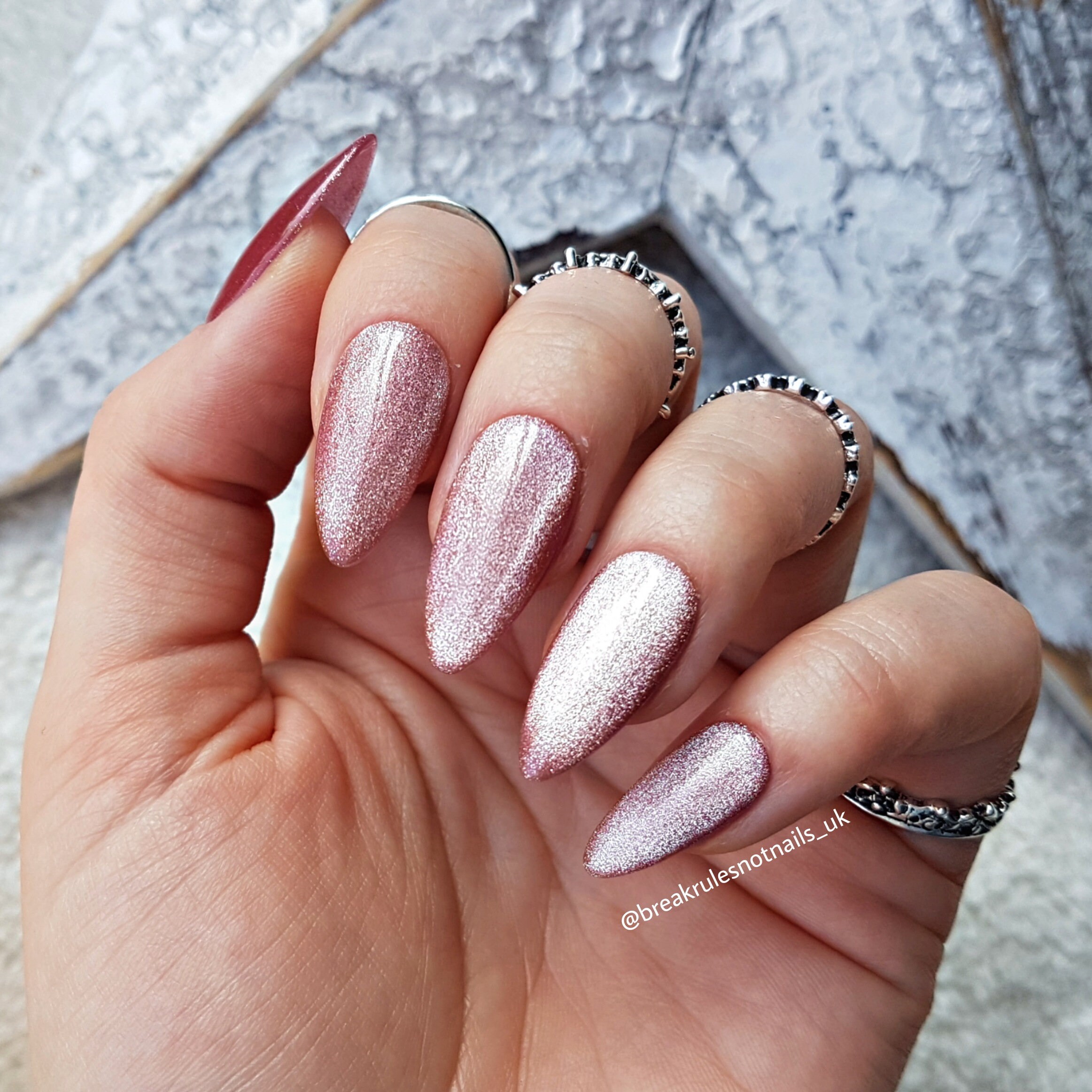 BLUSH VELVET Pink Velvet Nails Cat Eye Nails Viral Nails Etsy