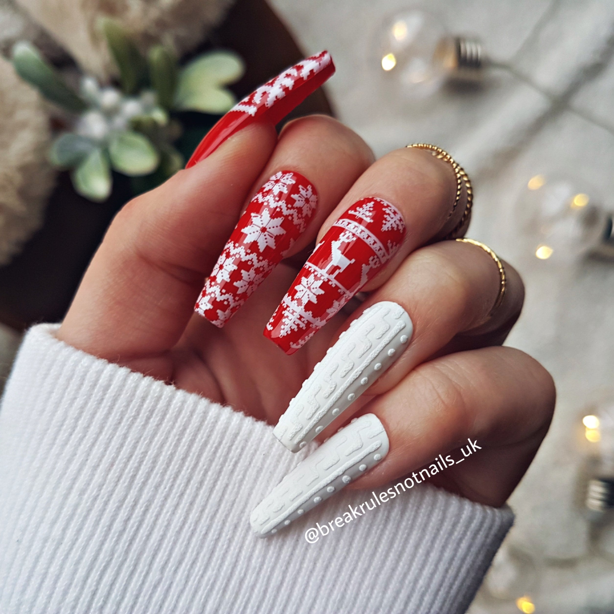 Press On Christmas Nails 