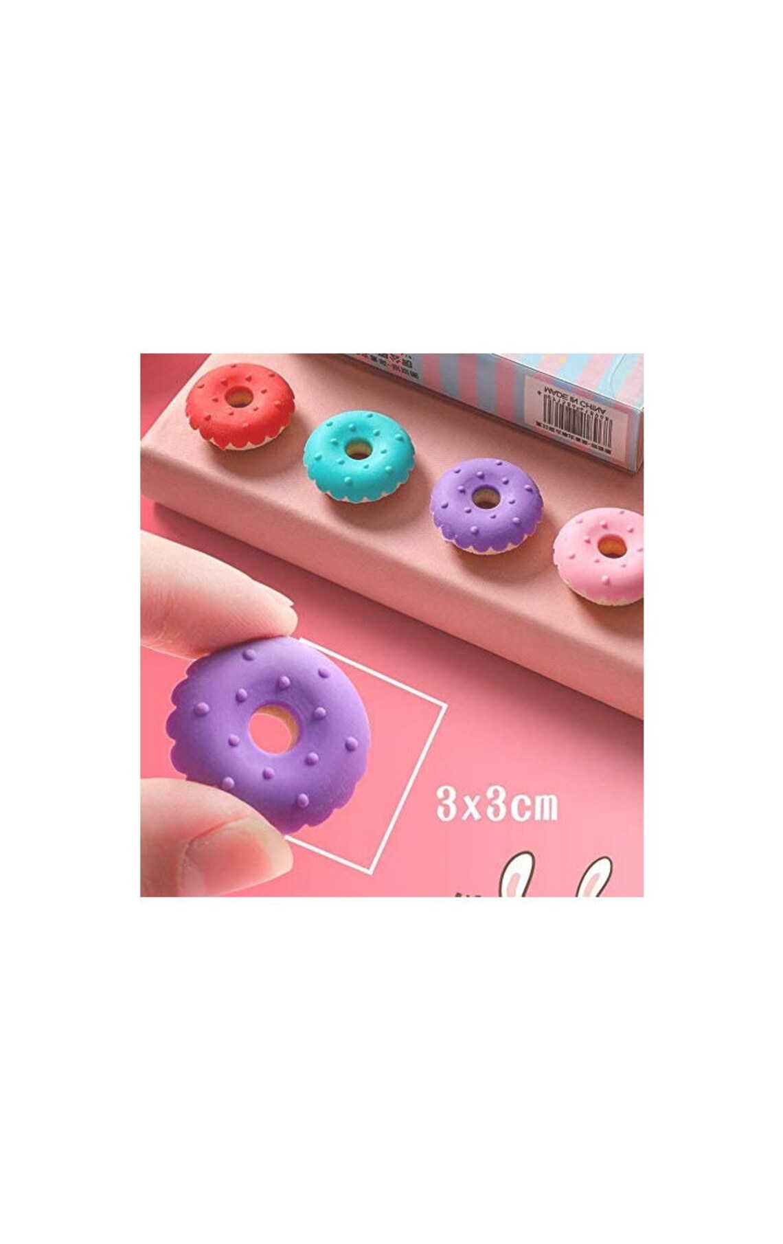 Sweet Dessert Erasers 4 Eraser in a Box Mini Eraser Set Etsy