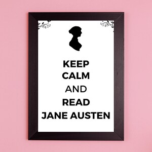 Digital Download, Digital Image, a2 Printable, Digital Art, Jane Austen poster, austenland, austen card, austen gift, Pride And Prejudice