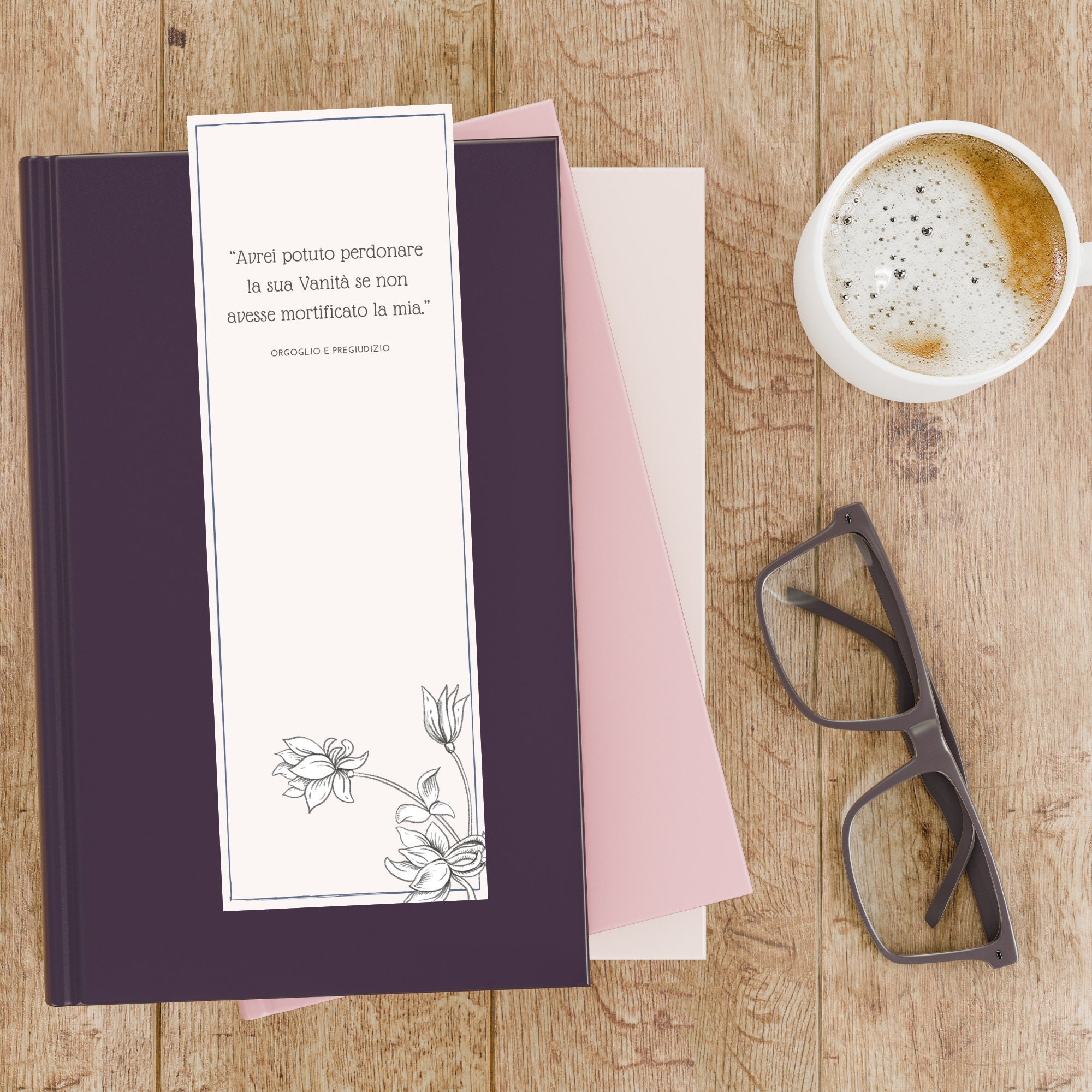 3 Printable Bookmarks, Printable Bookmarks Jane Austen Inspired ...