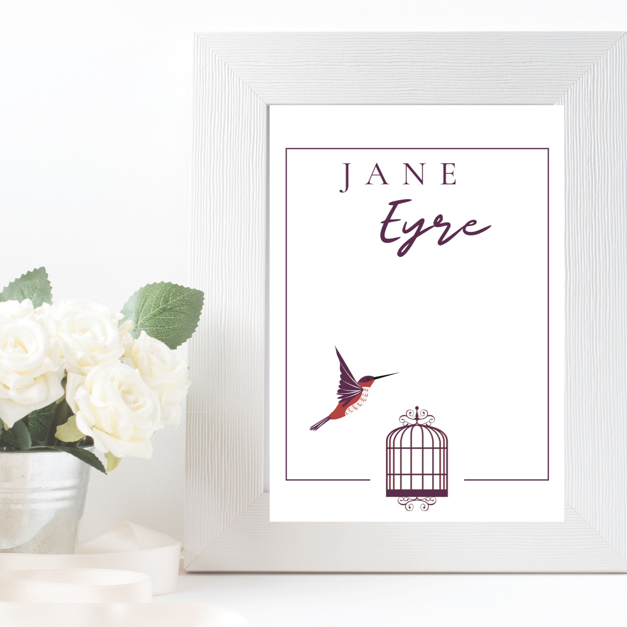 Jane Eyre Printable A4 Instant Download Poster Literary - Etsy