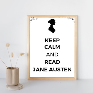 Digital Download, Digital Image, a2 Printable, Digital Art, Jane Austen poster, austenland, austen card, austen gift, Pride And Prejudice