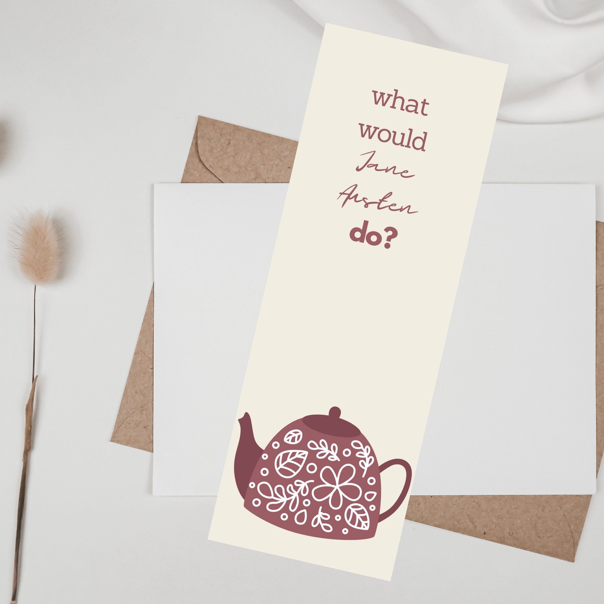 Set of 3 Printable Bookmarks Jane Austen Inspired Victorian - Etsy