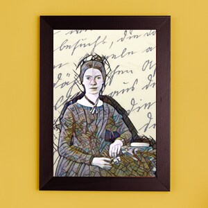 Emily Dickinson poster A4, Digital Download, Digital Image, Printable, Digital Art