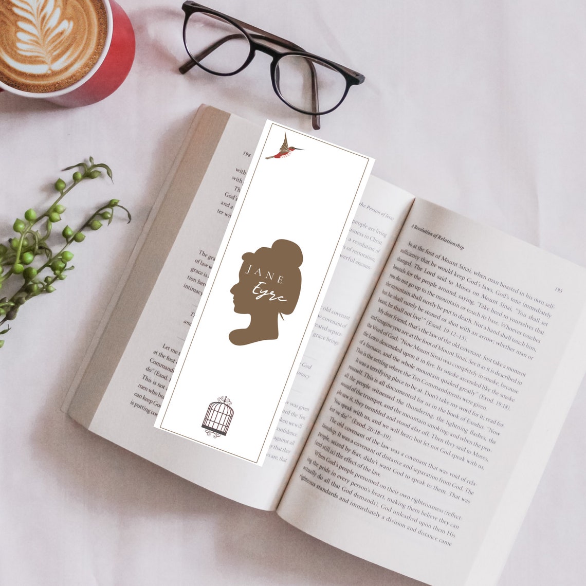 Set of 3 Printable Bookmarks, Printable Bookmarks Jane Eyre Inspired ...