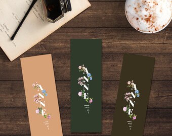 Set of 3 bookmarks, Anne of Green Gables inspired, Lucy Maud Montgomery book inspired, digital download, instant download, Anne Shirley