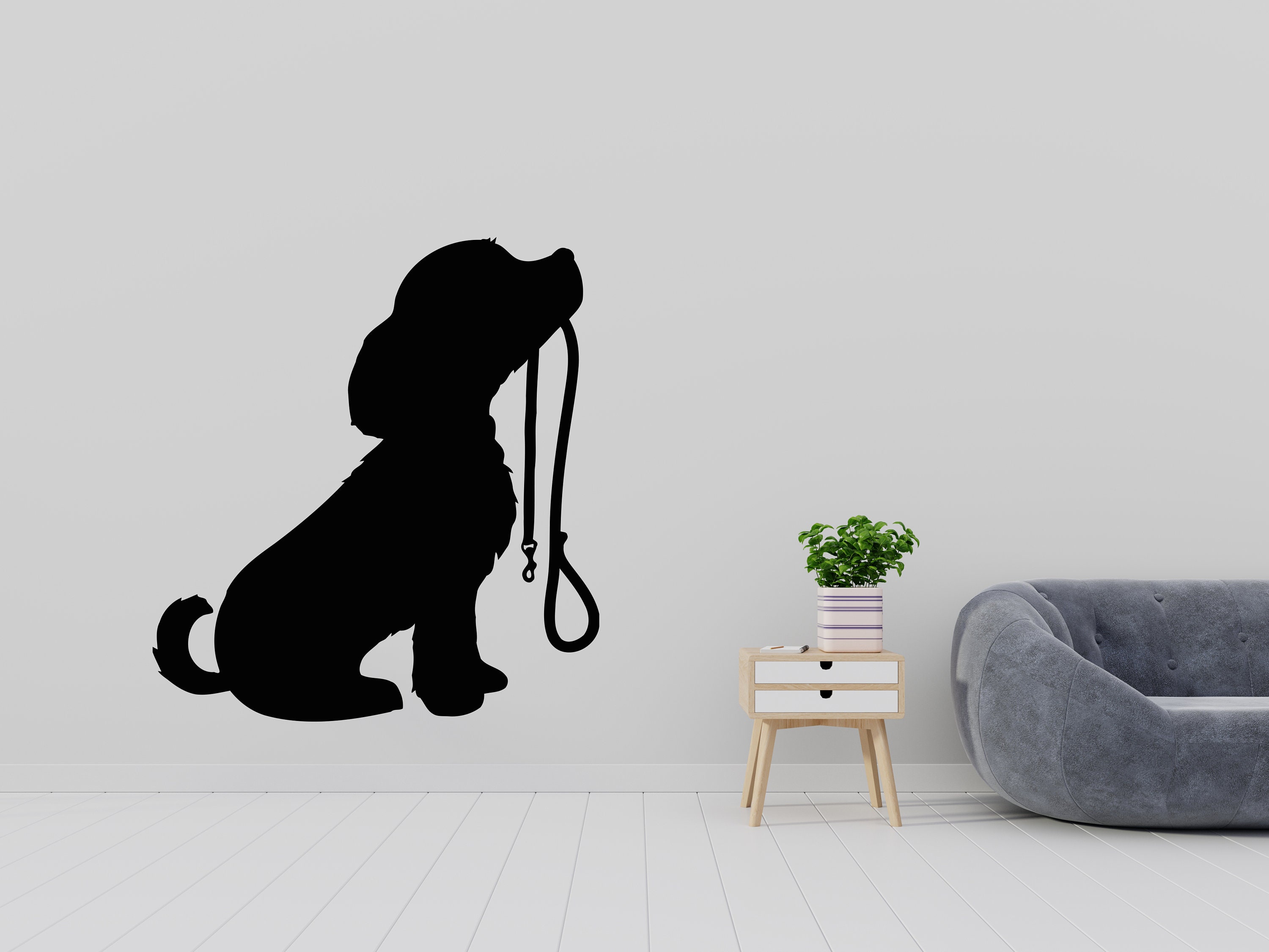 Wall Vinyl Sticker Decal Puppy Dog Nursery Kids Room Mural Art Etsy