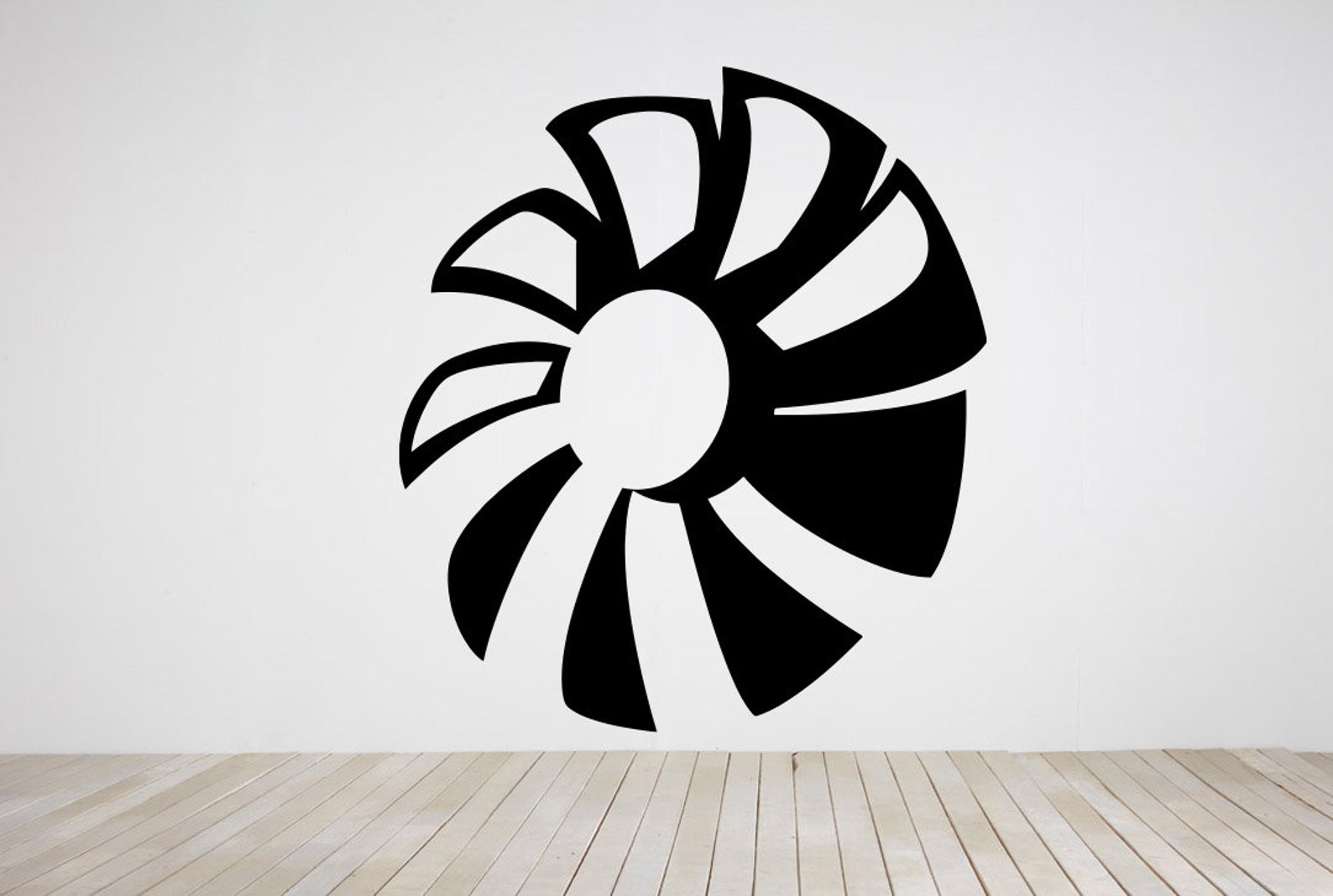 Fan Propeller Cooler Cooling Wall Vinyl Sticker Decal Mural Etsy
