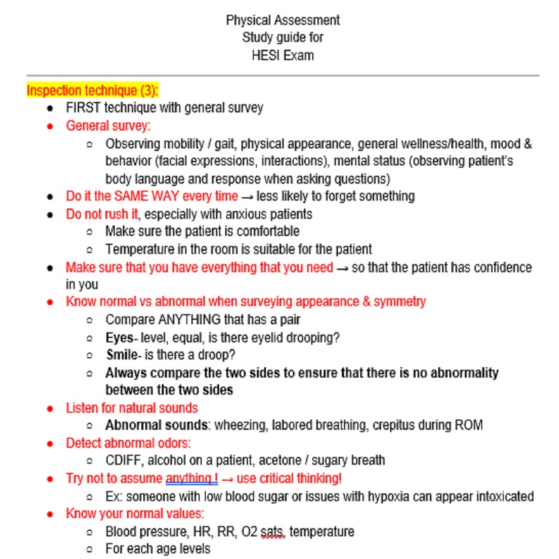 hesi rn case study neurological assessment