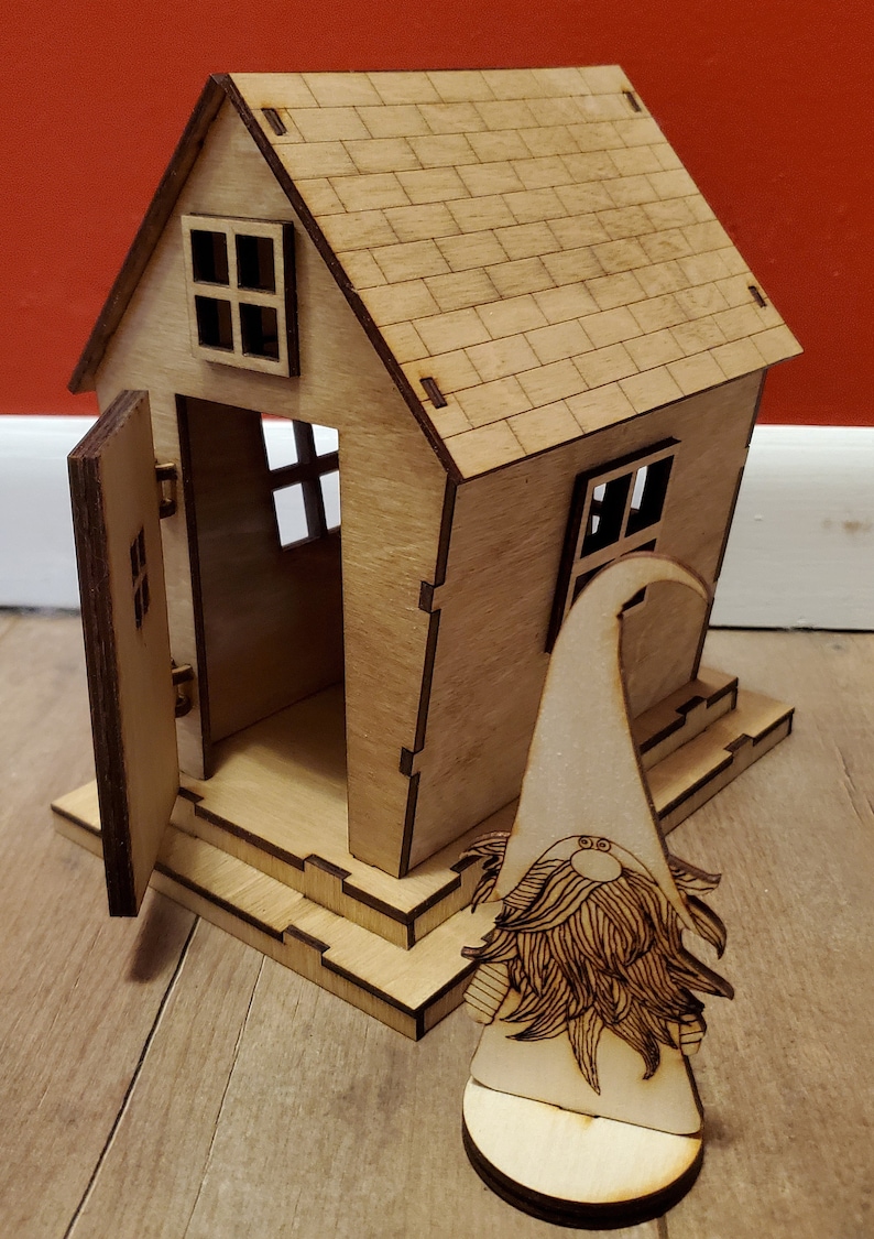 Download Gnome 3D House and Accessories SVG Bundle Laser Cut Files | Etsy
