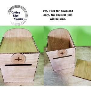 SVG-Datei-Bundle w/PDF Montage Anleitung DIY Grußkarte Box 5 Größen Laser Schneidemaschinen Glowforge Geburtstage Hochzeiten Organisation