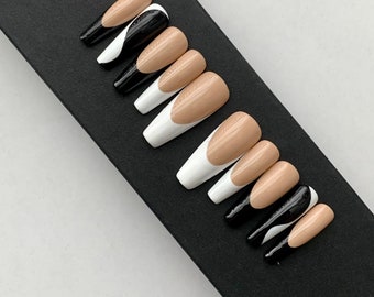 Yin & Yang French tips