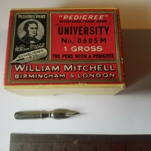 Vintage William Mitchell Pedigree University No. 0605M puntas grises