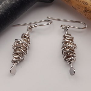 sterling silver dangling earrings,handmade silver earrings,925 silver earrings