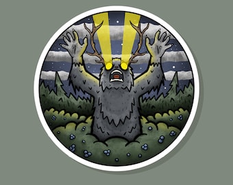 Urayuli Sticker: Alaska Fabelwesen Illustration