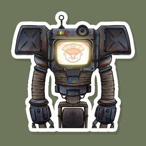 Fallout New Vegas Securitron (groot) sticker