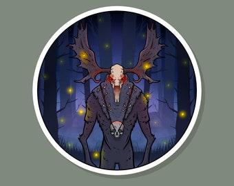 Wendigo Sticker: Matt oder Holographisch