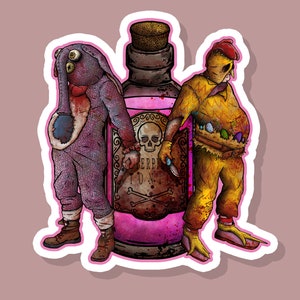 Dead by Daylight - The Clown: Mr. Puddles & Eggs-Uberent Sticker
