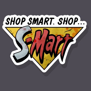 Shop Smart, Shop S-Mart Stickers (Evil Dead)