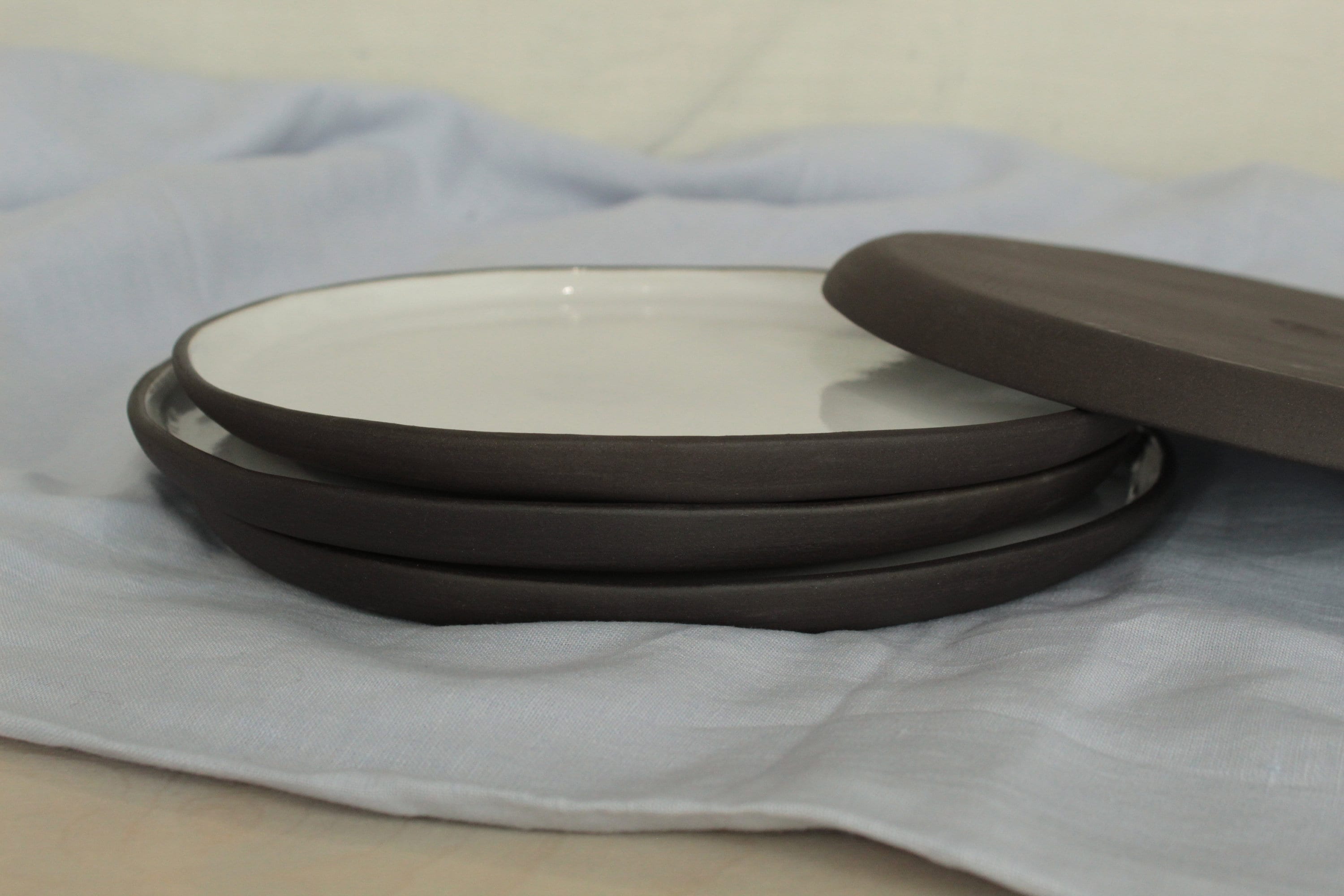 Set of 2 Ceramic Dinner Plates Handmade Ceramic Plates Etsy