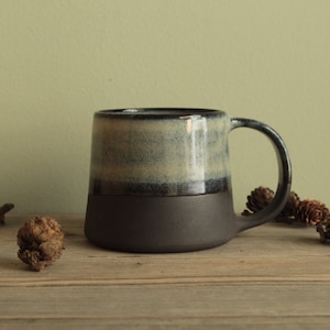 200ml Keramikbecher, Handgemachter Kaffeebecher, Kleine Keramikbecher, Komfortbecher, Minimale Kaffeetasse, Moderne Steinzeugbecher, Kurzbecher, Keramik