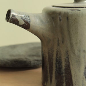 Handmade ceramic teapot, Pottery teapot, Minimal stoneware teapot, Modern teapot image 3