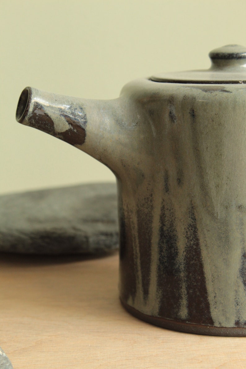 Handmade ceramic teapot, Pottery teapot, Minimal stoneware teapot, Modern teapot image 3
