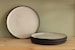 Set of 2 ceramic dinner plates, Handmade ceramic plates, Tableware, Large plate, Dinner set, Serving plate, Black and white plate 