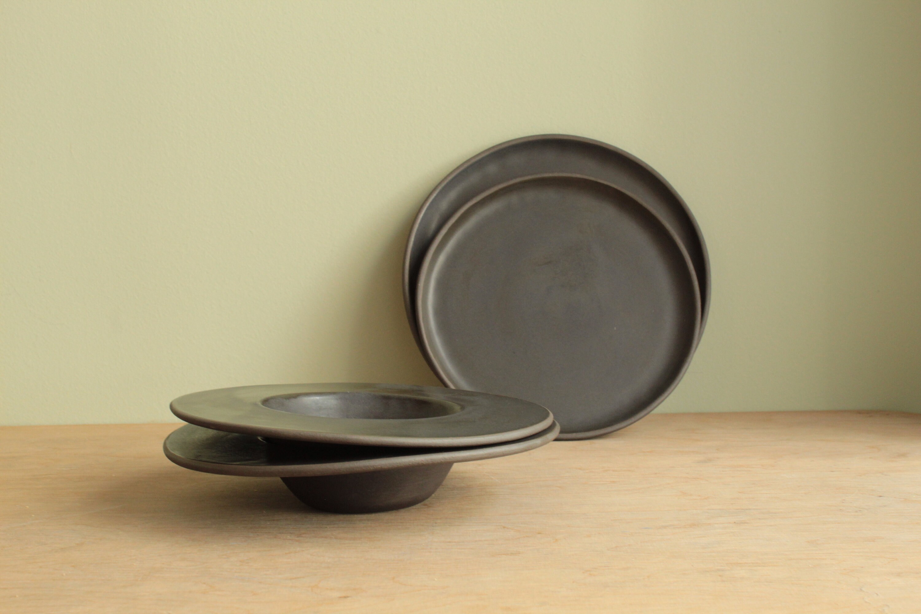 Set of 2 Ceramic Side Plates Handmade Ceramic Plates Etsy