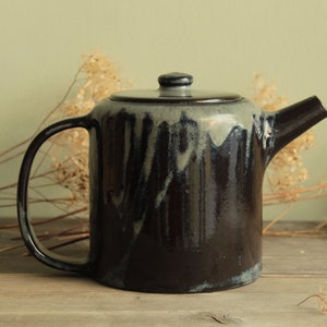 Handmade ceramic teapot, Pottery teapot, Minimal stoneware teapot, Modern teapot