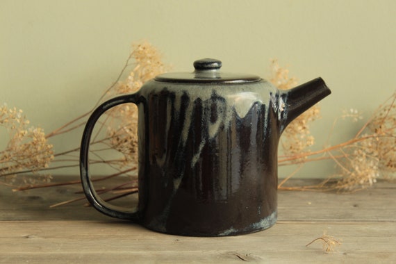 Handmade Ceramic Teapot, Pottery Teapot, Minimal Stoneware Teapot