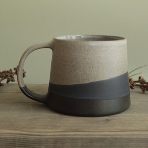 200ml Dreifarbige matte Keramiktasse, Handgemachte Kaffeetasse, Kleine Keramiktasse, Komfort Keramiktasse, Minimale Kaffeetasse, Moderne Steinzeugtasse