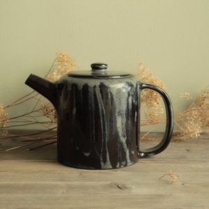 Handmade ceramic teapot, Pottery teapot, Minimal stoneware teapot, Modern teapot image 9