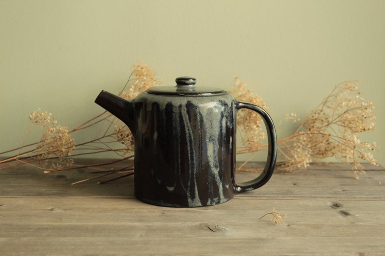 Handmade ceramic teapot, Pottery teapot, Minimal stoneware teapot, Modern teapot image 9