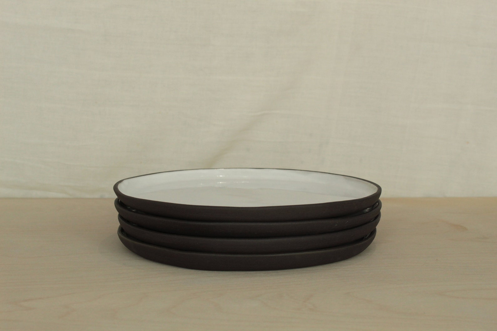 Set of 2 Ceramic Dinner Plates Handmade Ceramic Plates Etsy