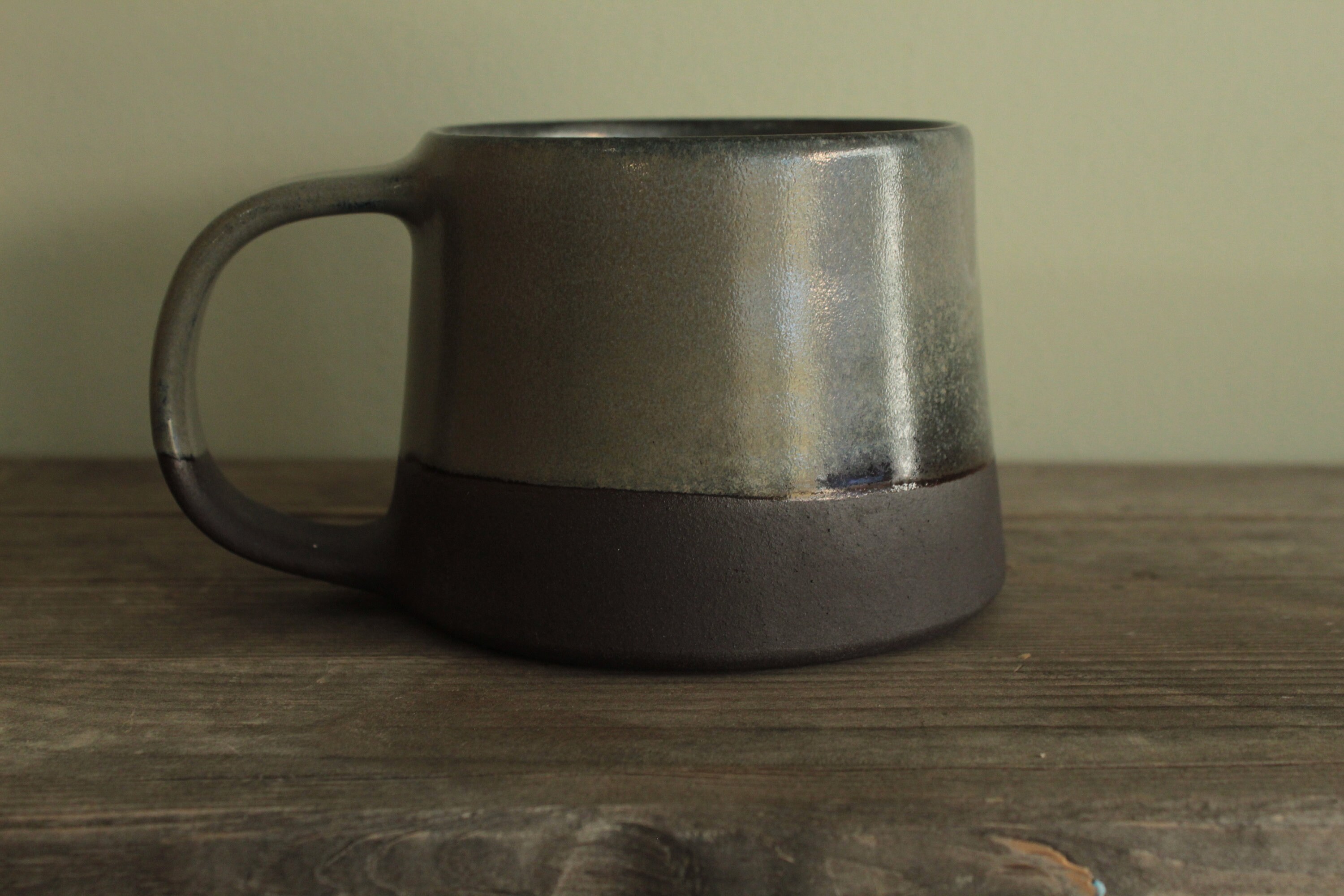 300ml Dark Sage Mug, Handmade Ceramic Mug, Handmade Modern