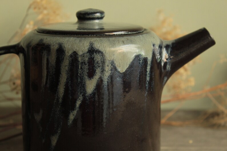 Handmade ceramic teapot, Pottery teapot, Minimal stoneware teapot, Modern teapot image 5