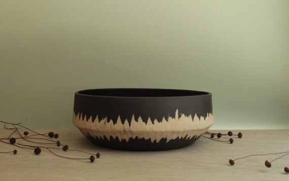 Grand Bol En Grès Décor Basque - Multicouleur - Article De Tradition
