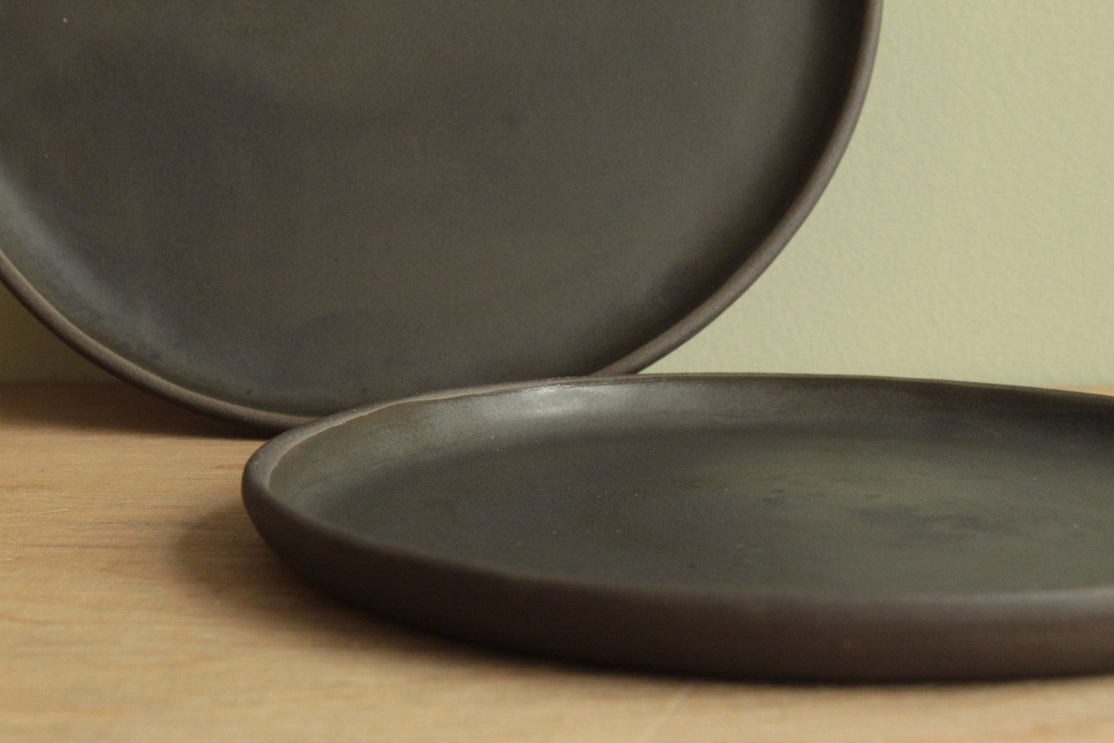 Set of 2 Ceramic Side Plates Handmade Ceramic Plates Etsy