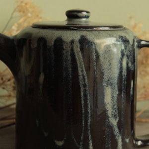 Handmade ceramic teapot, Pottery teapot, Minimal stoneware teapot, Modern teapot image 10